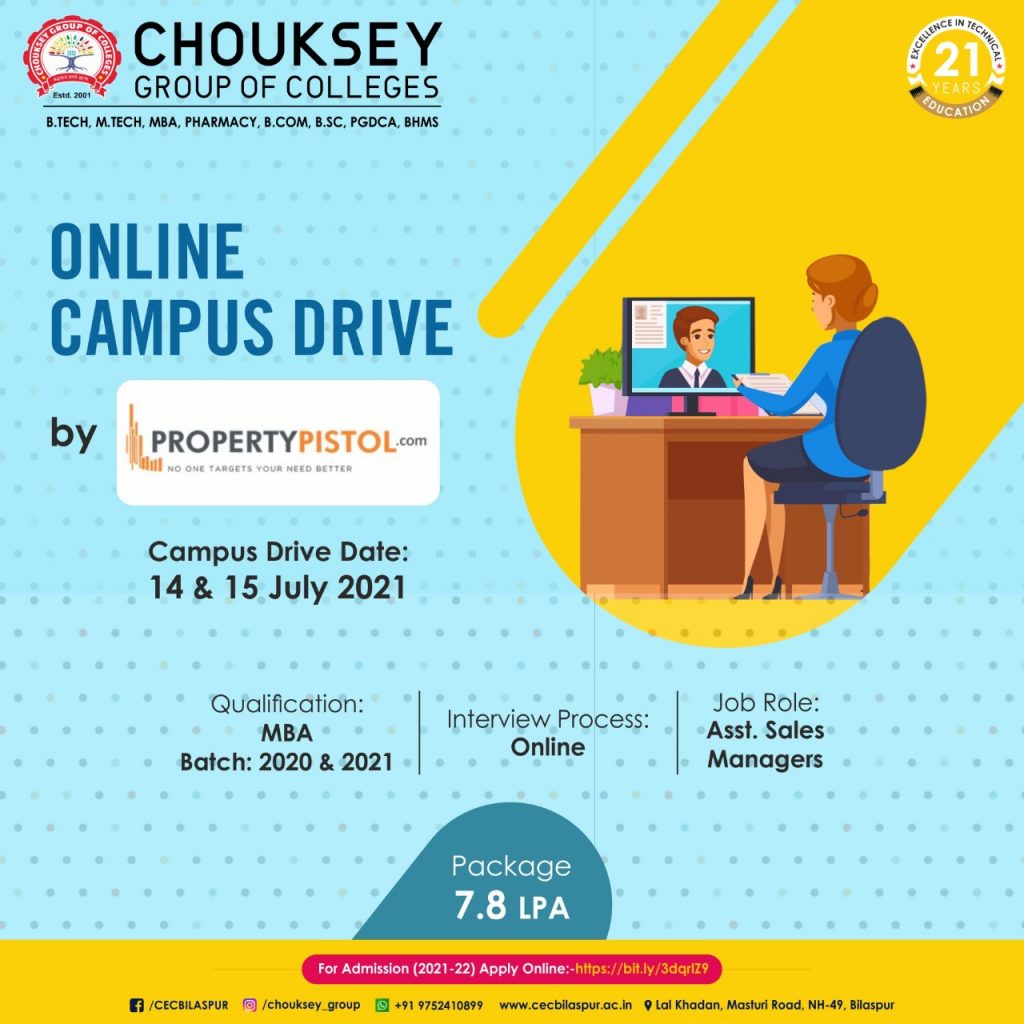 Campus Drive at Chouksey Group - CEC Bilaspur