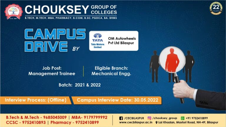 Online Campus Drive by Tata Motors