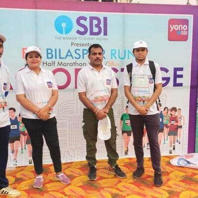 Chouksey Engineering College NSS Unit Awarded by SBI for Half Marathon (8)