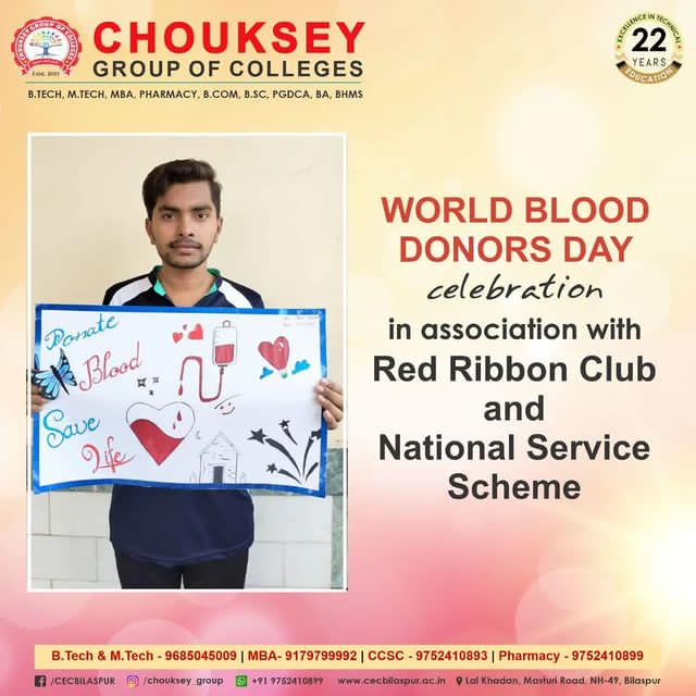 Poster Competition in Occasion on International Blood Donation Day