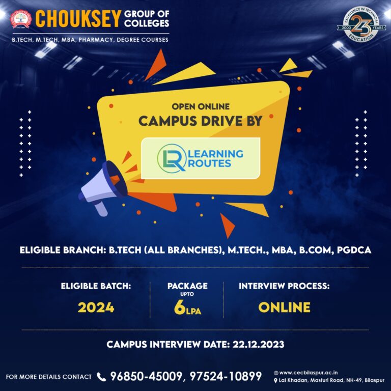 Online Campus Drive by Rlearning Routes