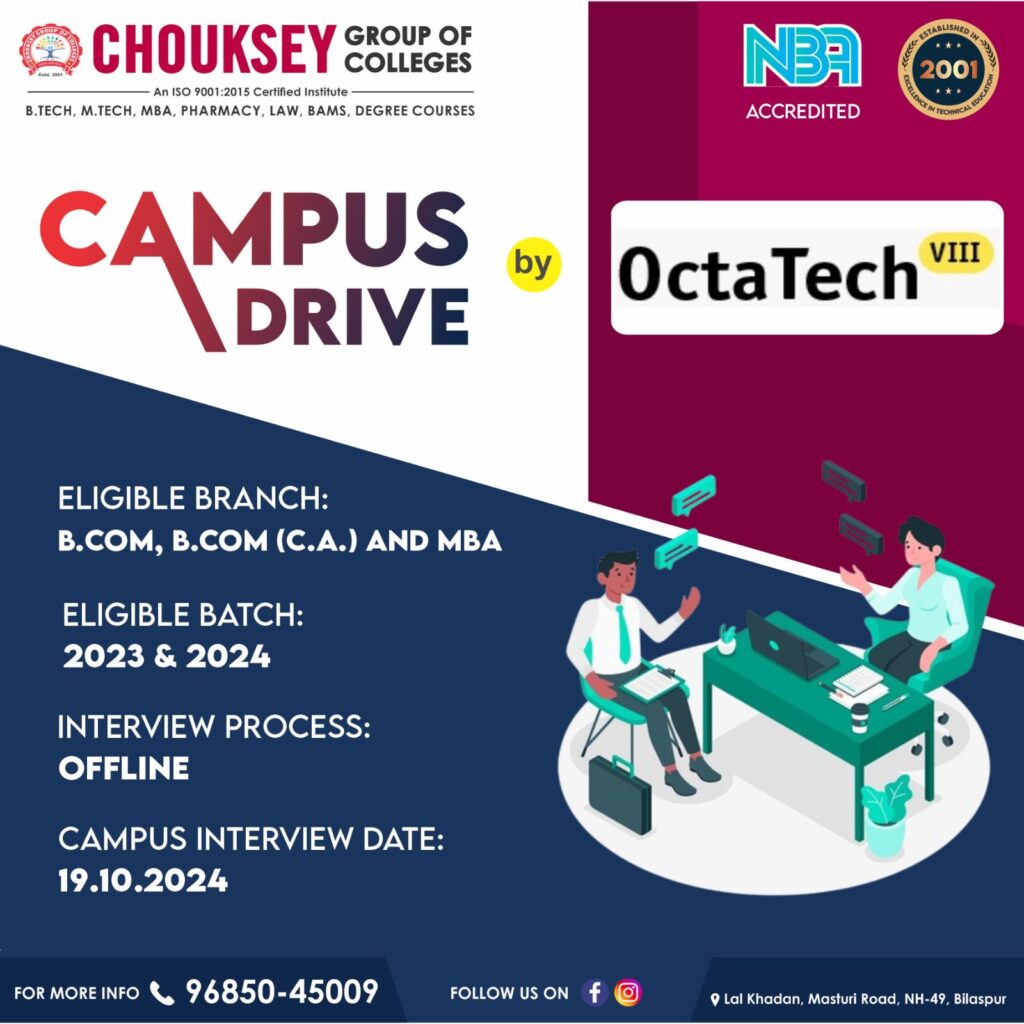 Octa Tech Campus Recruitment Drive