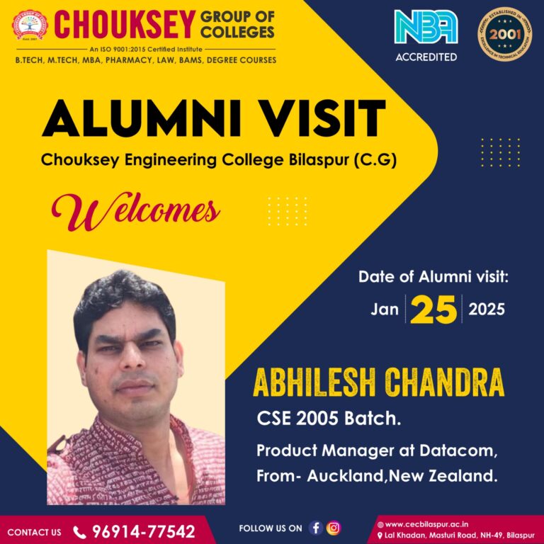 Alumni Visit Abhilesh Chandra Product Manager at Datacom