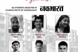 6 Students Placed in Navabharat Campus Drive