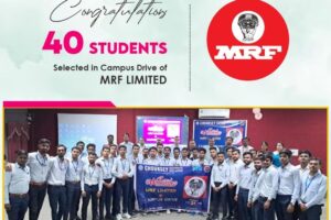 40 Students Placed in MRF Limited – A Proud Moment for Chouksey Group of Colleges