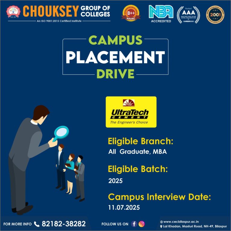 Placement Opportunity 2025: UltraTech Cement Hiring Graduates & MBA