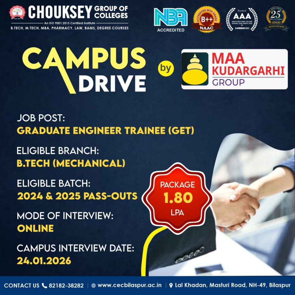 Campus drive Maa kudargarhi Group