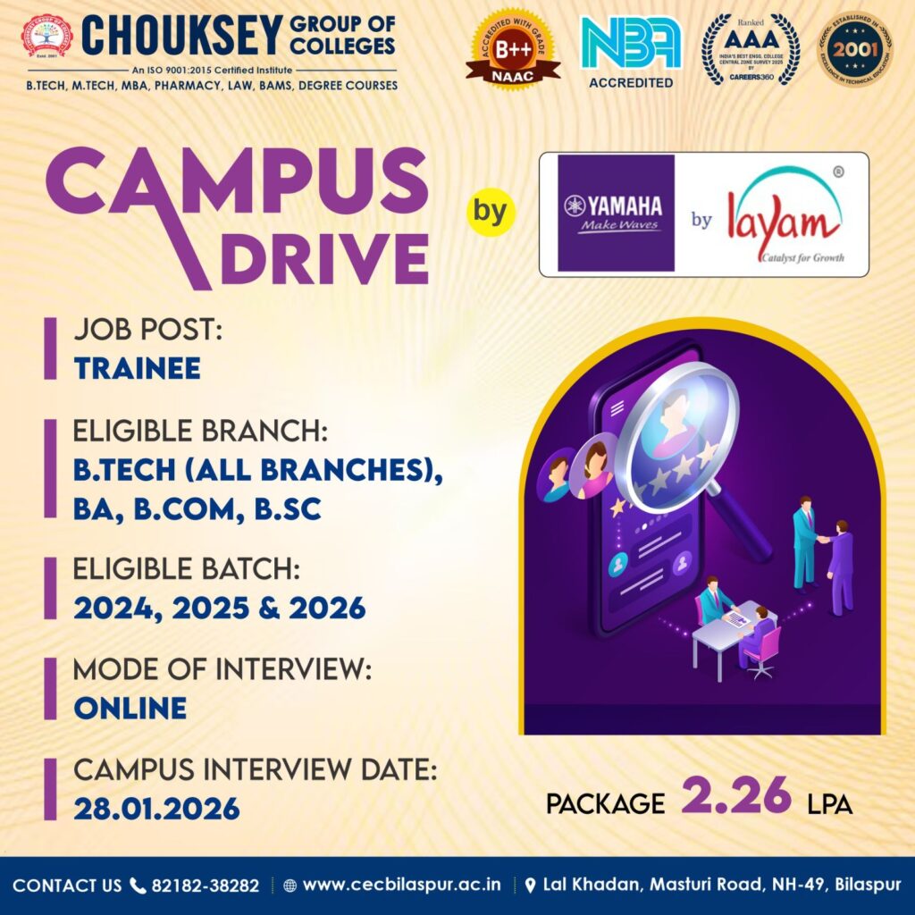 Campus Placement Drive by YAMAHA