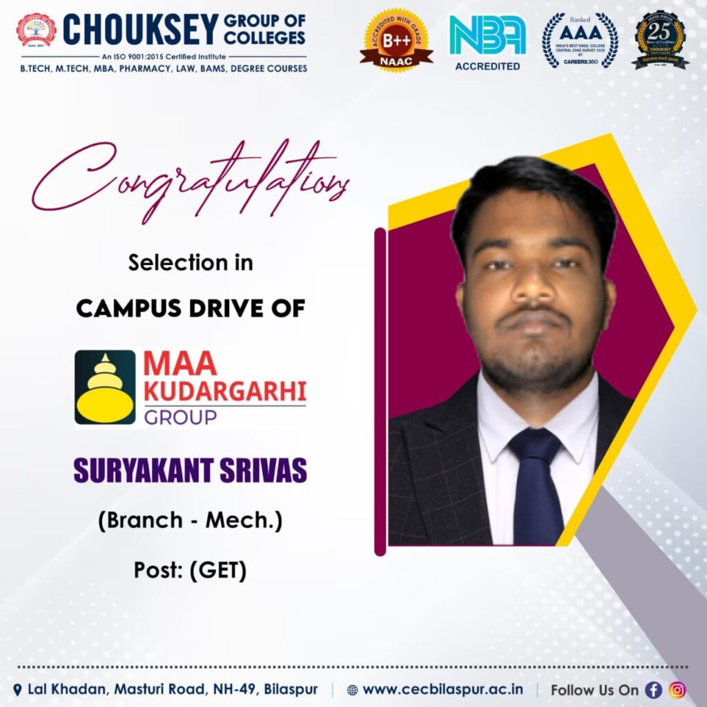 Campus Placement Drive by MAA KUDARGARHI GROUP
