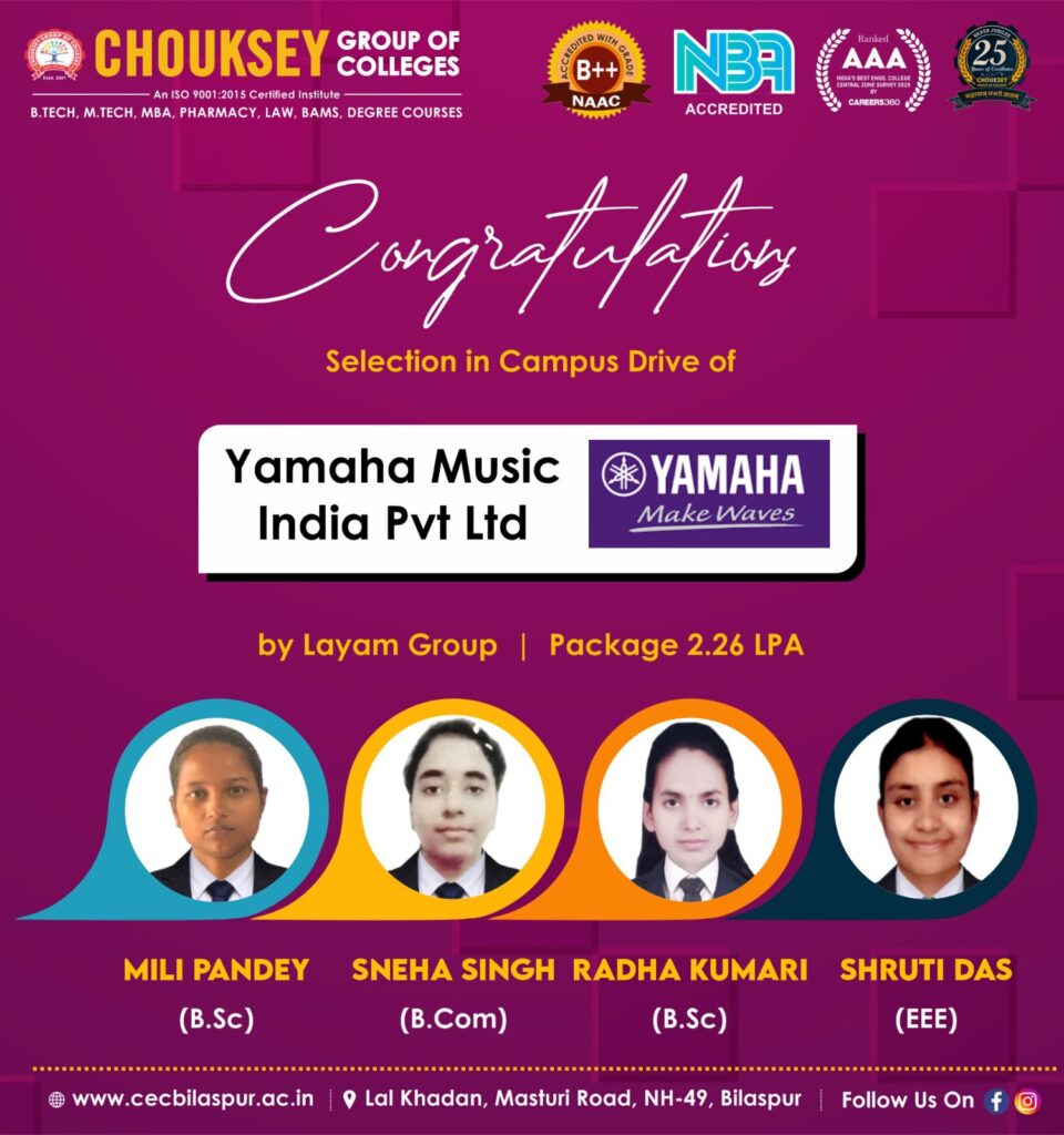 Campus Placement Drive by YAMAHA