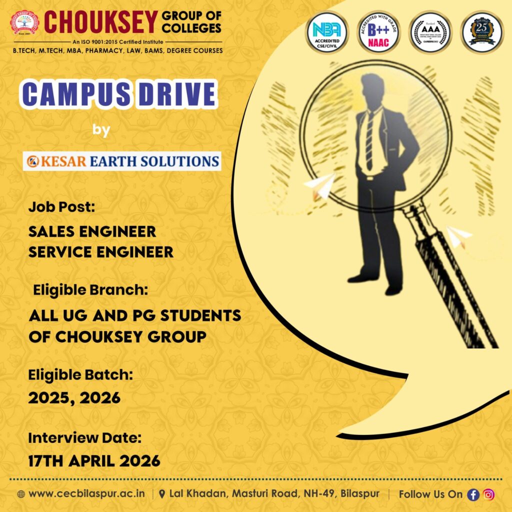 Selection in Campus Drive By KESAR EARTH SOLUTIONS