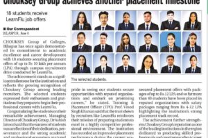 Chouksey Group Achieves Another Placement Milestone 18 Students Receive LearnFlu Job Offers